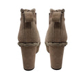 Load image into Gallery viewer, Pedro Garcia Taupe Suede Wedge Booties
