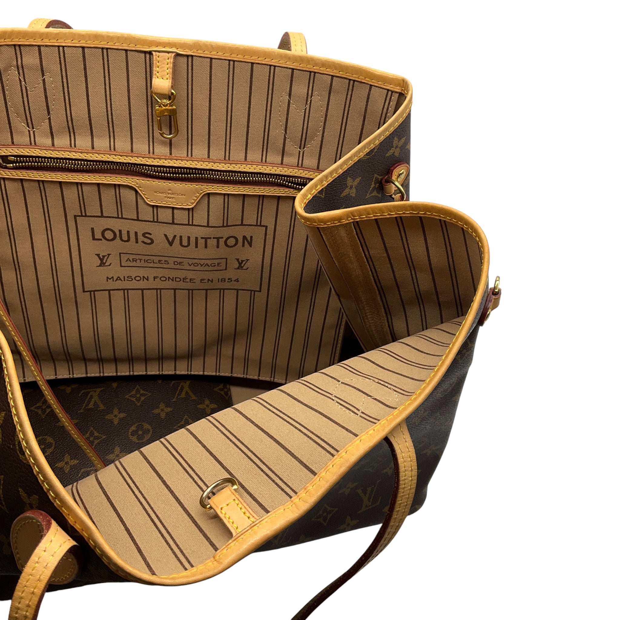 Louis Vuitton Brown Monogram Canvas Neverfull GM Tote Bag