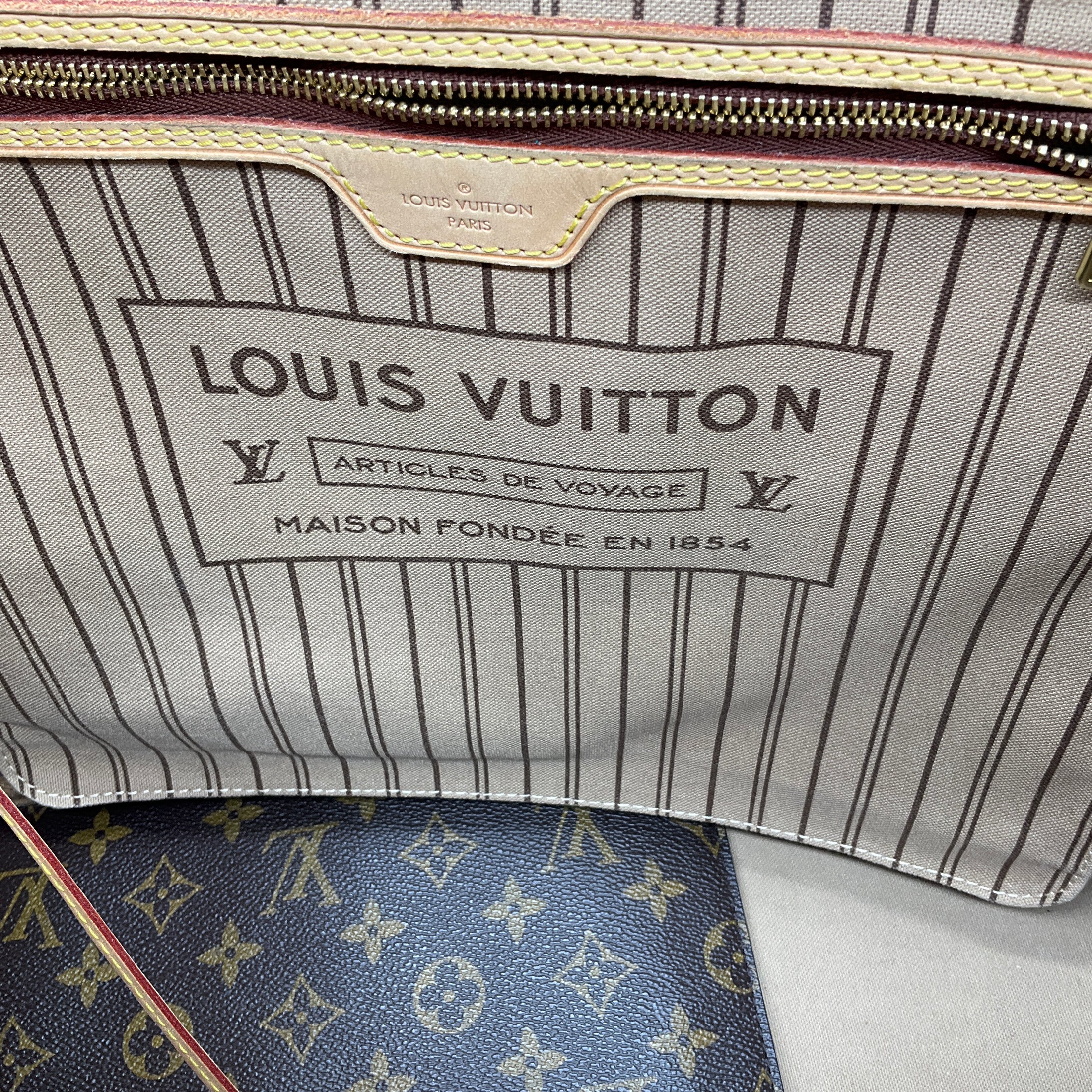 Louis Vuitton Brown Monogram Canvas Neverfull GM Tote Bag