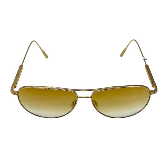 Barton Perreira Gold Trask Aviator Sunglasses
