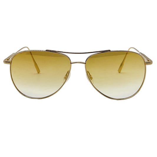 Barton Perreira Gold Trask Aviator Sunglasses