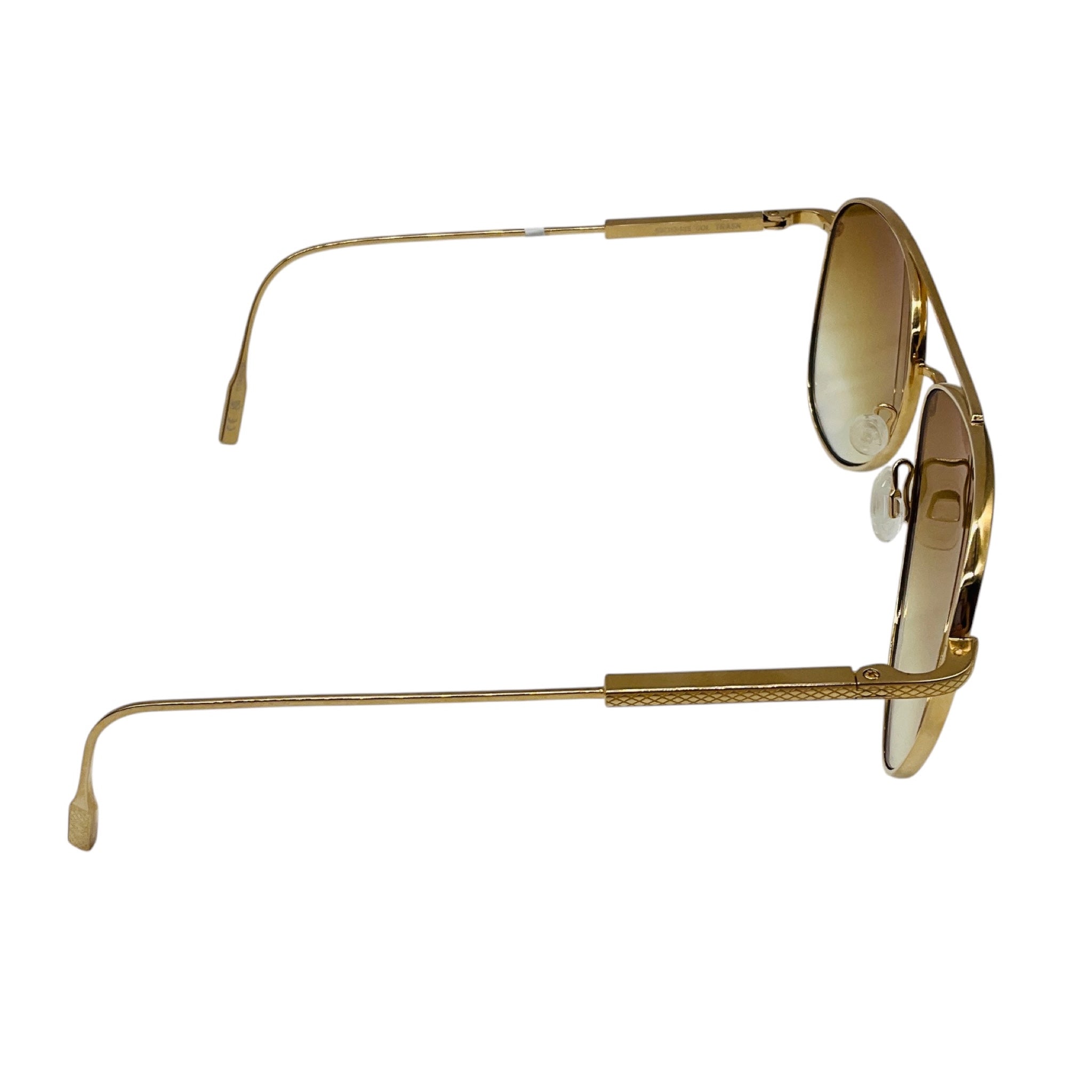 Barton Perreira Gold Trask Aviator Sunglasses