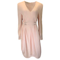 Load image into Gallery viewer, Stella McCartney Pale Pink Long Sleeved Belted Crepe Midi Dress
