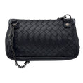 Load image into Gallery viewer, Bottega Veneta Black Snakeksin Trimmed Intrecciato Leather Crossbody Mini Bag
