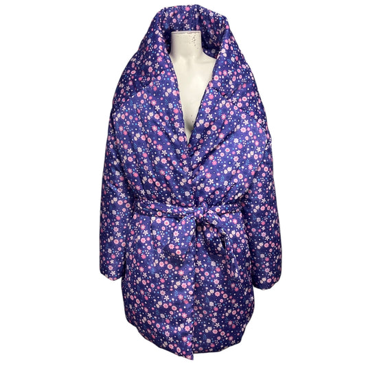 Balenciaga Purple / Lilac Graphic Flower Scooter Coat