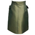 Load image into Gallery viewer, Marc Jacobs Olive Green Silk Satin Skirt with Bow Detail
