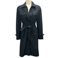 Load image into Gallery viewer, Burberry Black Belted Techno Trench Coat
