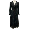 Load image into Gallery viewer, Sara Roka Black Multi 2023 Kenji Tulle Midi Wrap Dress
