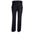 Load image into Gallery viewer, Louis Vuitton Black Silk Belt Detail Wool Pants / Trousers
