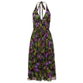 Load image into Gallery viewer, Marc Jacobs Purple Multi Grape Print Halter Dress
