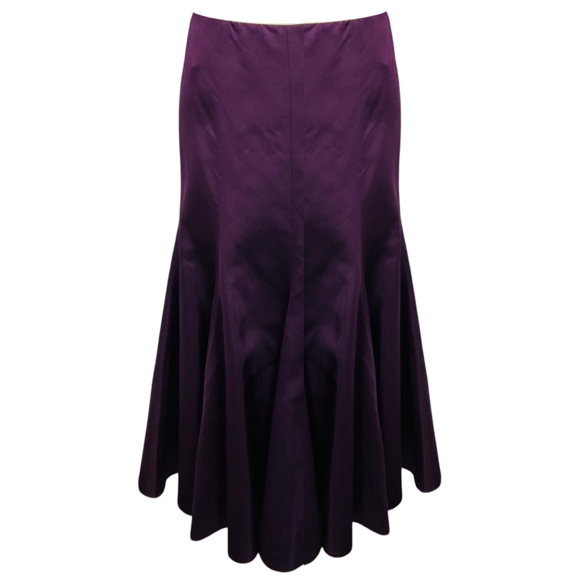 Ralph Lauren Collection Vintage Purple Silk Midi Skirt