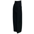 Load image into Gallery viewer, Brunello Cucinelli Black Wide Leg Cotton and Nylon Pants / Trousers
