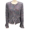 Load image into Gallery viewer, Derek Lam 10 Crosby Blue Multi Elizabeth Peplum Tweed Jacket
