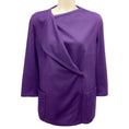 Load image into Gallery viewer, Akris Punto Purple Wool and Angora Jacket
