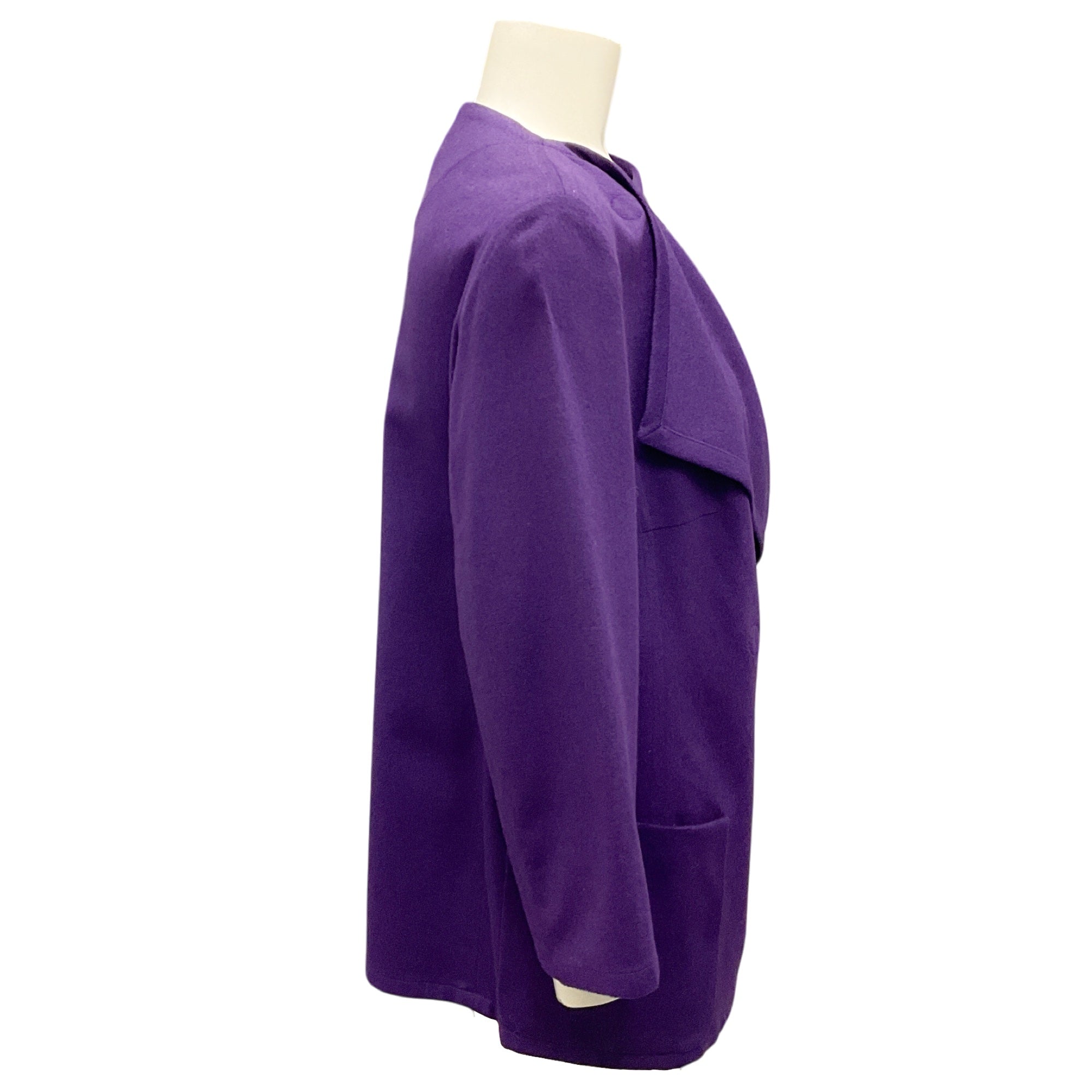 Akris Punto Purple Wool and Angora Jacket