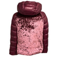 Load image into Gallery viewer, Herno Resort Burgundy Nylon and Crushed Velvet Quilted Down Puffer Jacket
