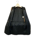 Load image into Gallery viewer, Louis Vuitton Ivory / Tan / Brown / Black Multi Tweed Coat with Black Leather Trim
