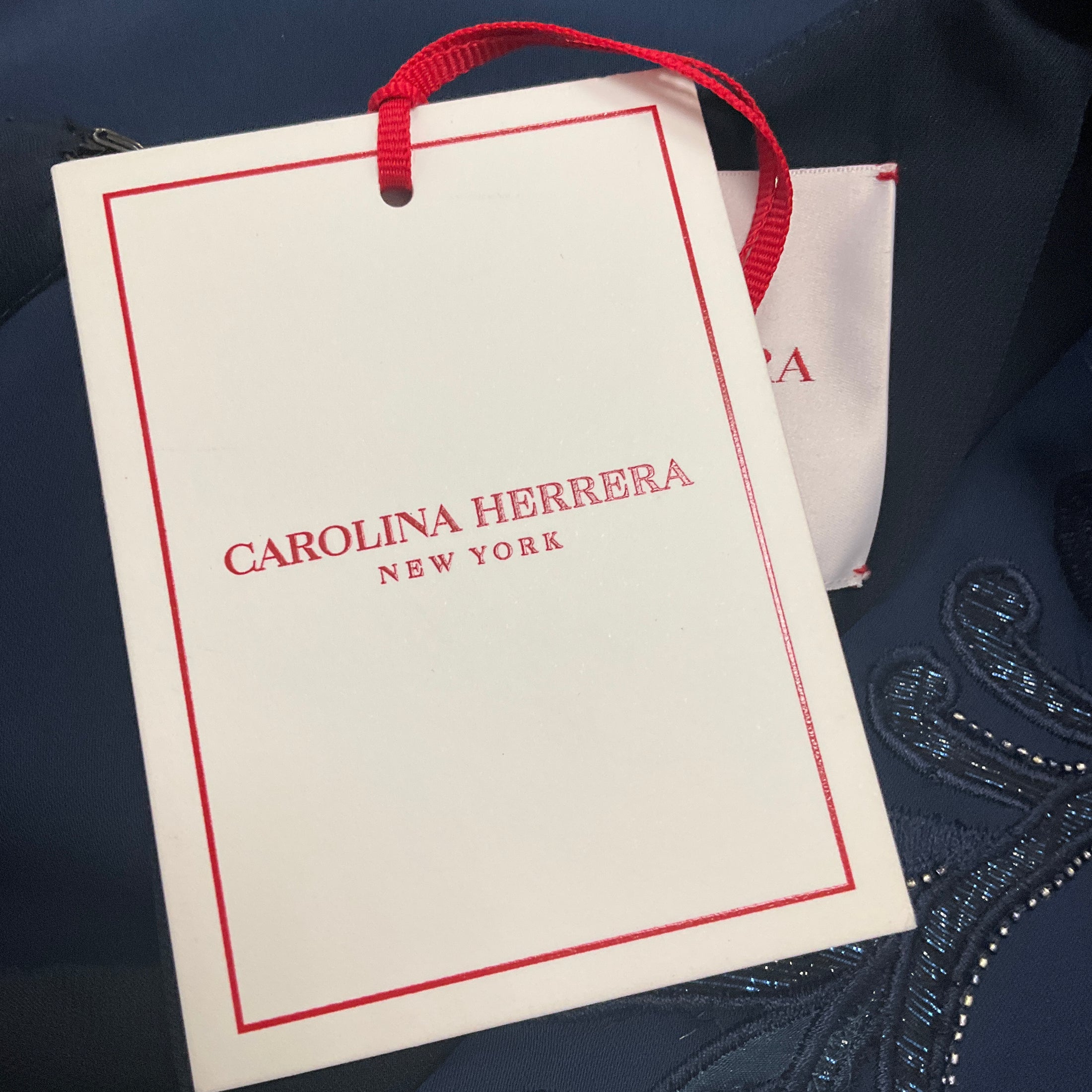 Carolina Herrera Midnight 2022 V Neck Sheath Cape Caftan Gown