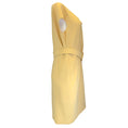 Load image into Gallery viewer, St. John Yellow Cap Sleeved Belted Crepe Dress
