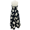 Load image into Gallery viewer, Karen Millen Black / White Textured Strapless Woven Midi Cocktail Dress
