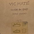 Load image into Gallery viewer, Vic Matie Black Satin and Leather Sculpted Heel Ankle Wrap Sandals
