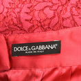 Load image into Gallery viewer, Dolce & Gabbana Red Lace Top and Skirt Two-Piece Set
