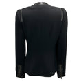 Load image into Gallery viewer, Andrew Gn Black Patent Leather Trimmed Wool Jacket
