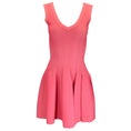 Load image into Gallery viewer, Alaia Pink / Coral Sleeveless V-Neck Flared Knit Dress
