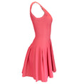 Load image into Gallery viewer, Alaia Pink / Coral Sleeveless V-Neck Flared Knit Dress
