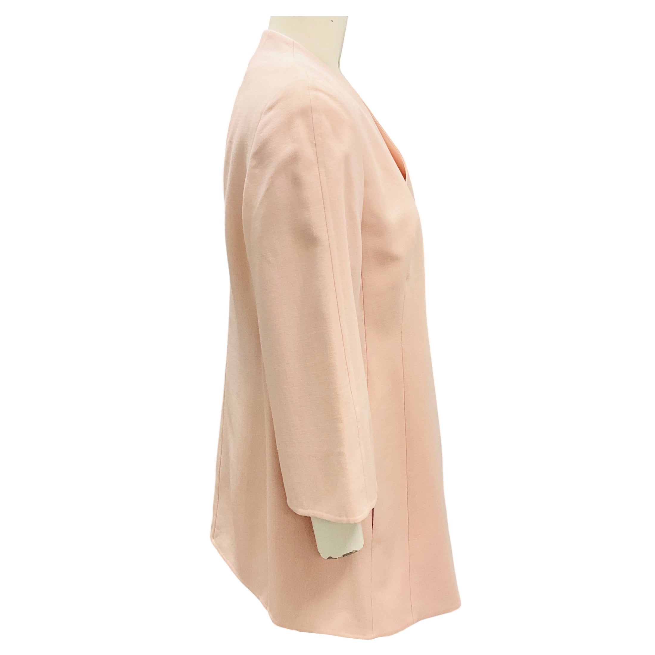 Akris Light Pink Moonstone Salsa Wool Jacket