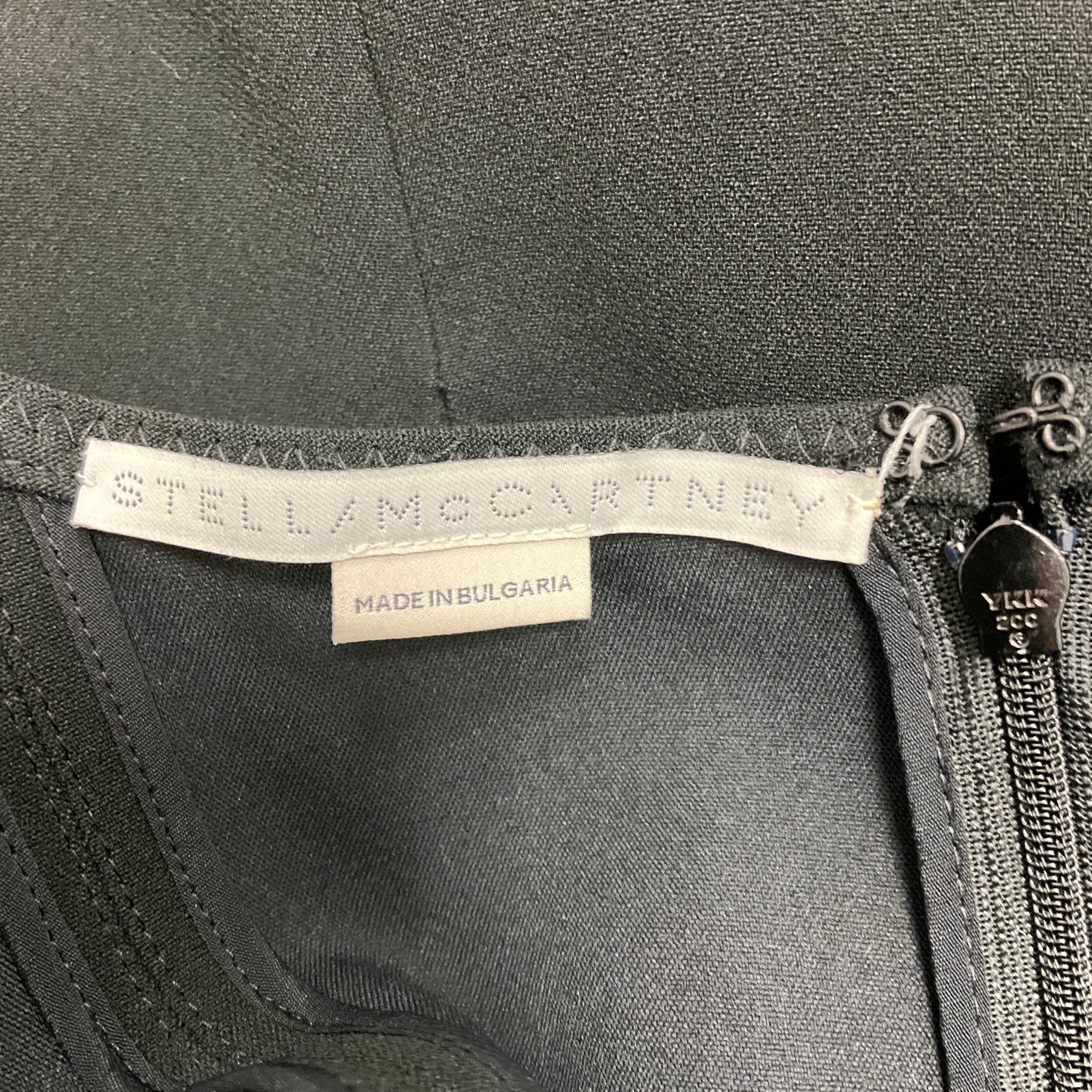 Stella McCartney Black 2021 Scuba Sleeveless Slip Mini Dress