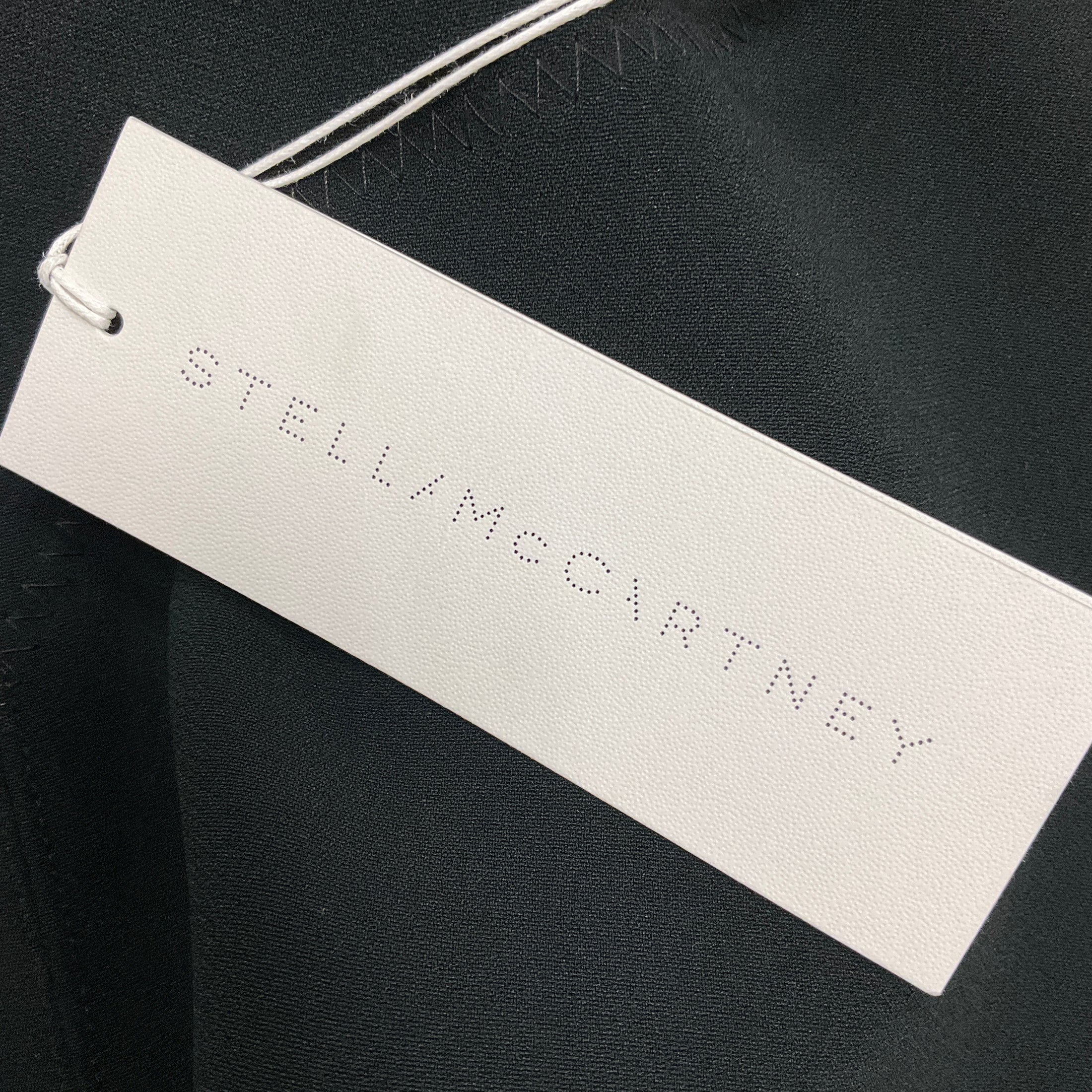 Stella McCartney Black 2021 Scuba Sleeveless Slip Mini Dress