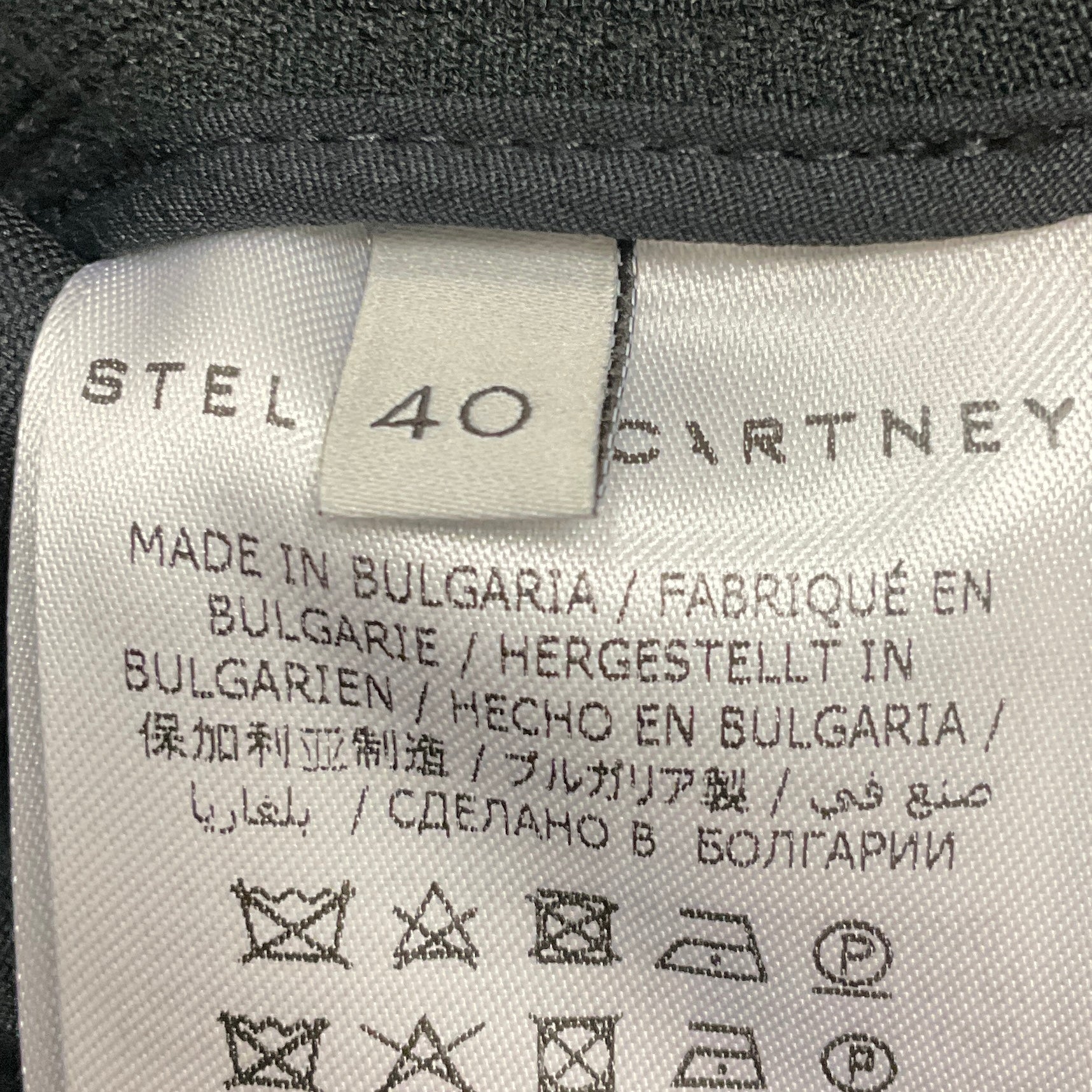 Stella McCartney Black 2021 Scuba Sleeveless Slip Mini Dress