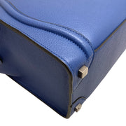 Celine Blue Calfskin leather Micro Luggage Tote
