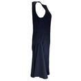 Load image into Gallery viewer, Christian Dior Navy Blue Sleeveless Bateau Neck Cotton Dress
