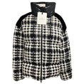 Load image into Gallery viewer, Moncler Black / White Erine Houndstooth Pattern Puffer Jacket
