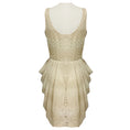 Load image into Gallery viewer, Jason Wu Gold Metallic Lurex Detail Sleeveless Draped Silk Chiffon Cocktail Dress
