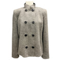 Load image into Gallery viewer, Giorgio Armani Taupe Houndstooth Plaid Wool Jacket
