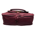 Load image into Gallery viewer, Chloe Burgundy Grained Calfskin Leather Large Marcie Satchel Bag
