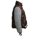Load image into Gallery viewer, Veronica Beard Dark Chocolate Ethan Mixed Media Puffer Jacket
