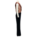 Load image into Gallery viewer, Ramy Brook Copper / Black Shiny Velvet Bodice Benji One Shoulder Jumpsuit
