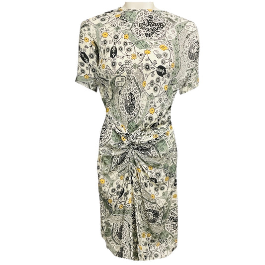 Isabel Marant Etoile Ecru / Almond Bardeny Twist Front Printed Dress