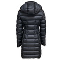 Load image into Gallery viewer, Moncler Navy Blue Hermine Hooded Puffer Coat
