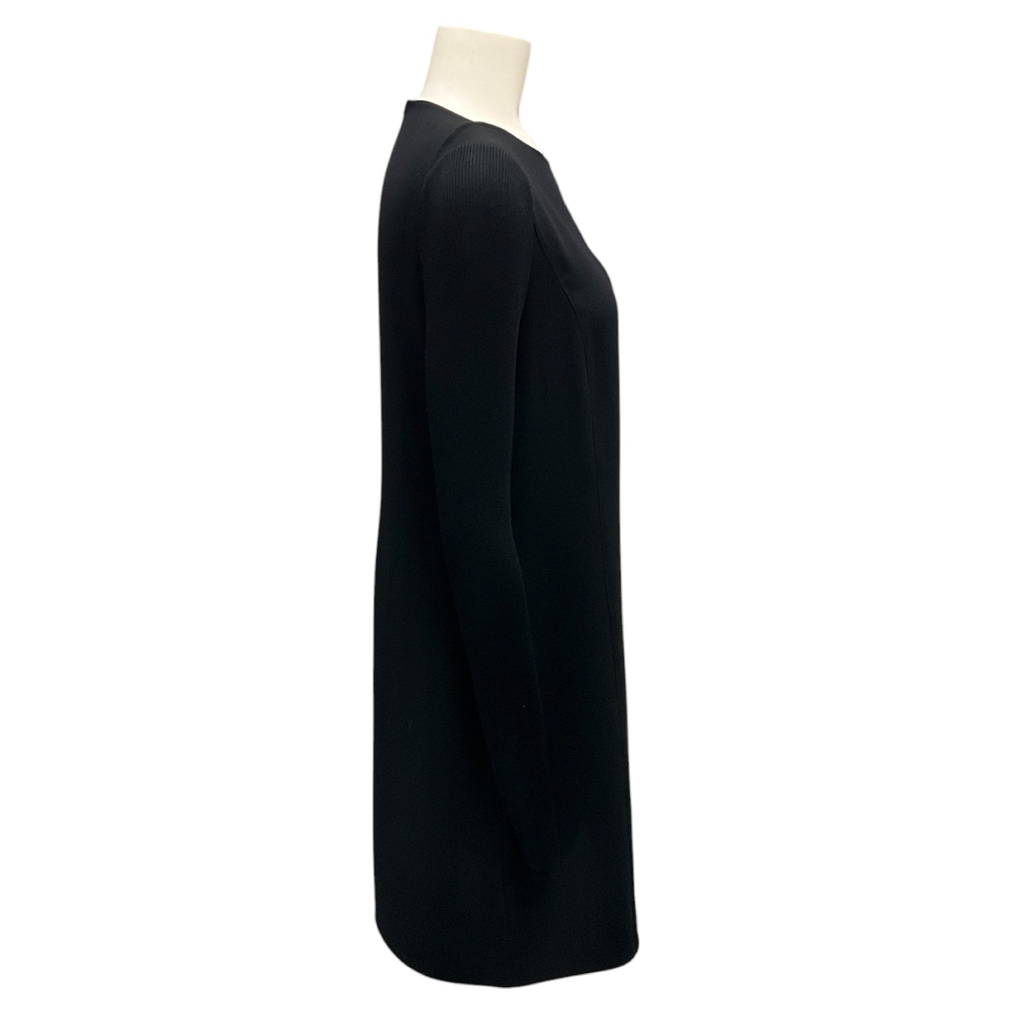 Vince Black Long Sleeved Crepe Dress