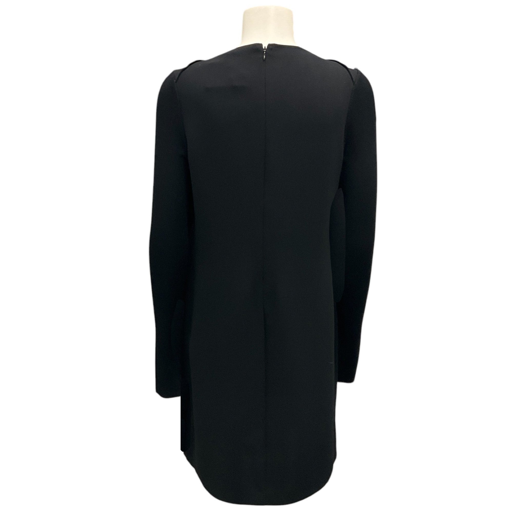 Vince Black Long Sleeved Crepe Dress