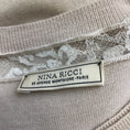 Load image into Gallery viewer, Nina Ricci Blush Lace Trimmed Cashmere and Silk Knit Cardigan Sweater
