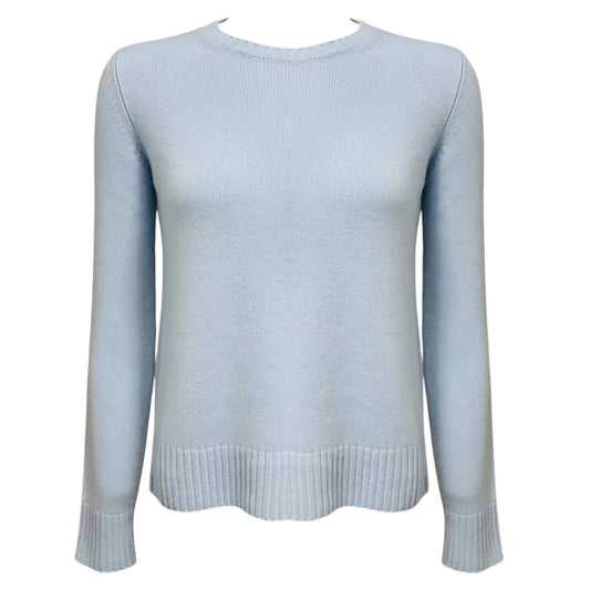 Loro Piana Light Blue Baby Cashmere Long Sleeved Crewneck Pullover Sweater