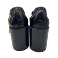 Load image into Gallery viewer, Prada Black Woven Leather Loafer Pumps with Gold Hardware

