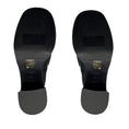Load image into Gallery viewer, Prada Black Woven Leather Loafer Pumps with Gold Hardware
