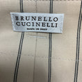 Load image into Gallery viewer, Brunello Cucinelli Beige Pinstriped Cotton Stretch Pants with Belt
